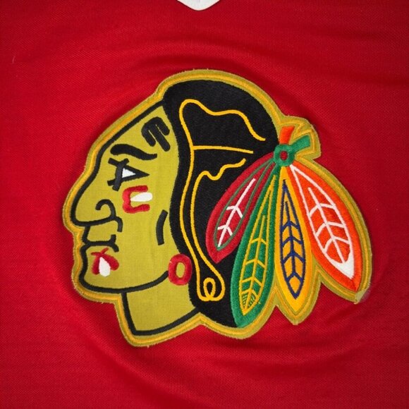 CCM Chicago Blackhawks Vintage Hockey Jersey Boys Size L/XL US - Picture 4 of 14